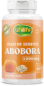 Óleo de semente de abóbora - Curcubita Pepo - 60 cáps 1000 mg