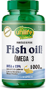 Ômega 3 - Óleo de peixe fish oil - 60 cáps 1000 mg