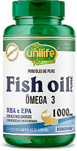 Ômega 3 - Óleo de peixe fish oil - 120 cáps 1000 mg