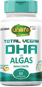 Ômega 3 - Total Vegan DHA de algas - 60 cáps 700 mg