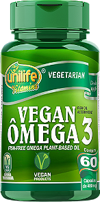 Ômega 3 - Vegan - 60 cáps 480 mg