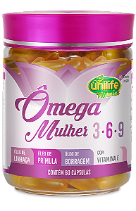 Ômega Mulher - 3 6 9 - 60 cáps - FEMME CARE 1000 mg