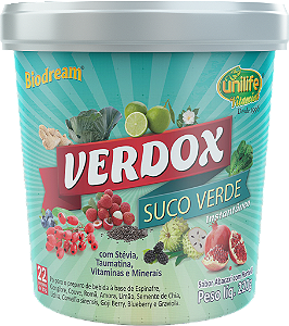 Verdox instantâneo - Sabor abacaxi com hortelã - 220 g