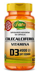 Vitamina D3 - Colecalciferol - 60 cáps