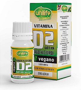 Vitamina D2 - Ergocalciferol gotas - Sabor Menta