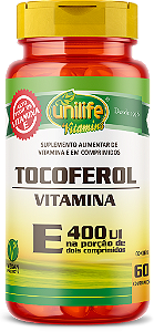 Vitamina E - Tocoferol - 60 comprimidos