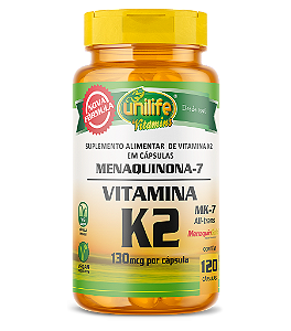 Vitamina K2 - Menaquinona - 120 cáps