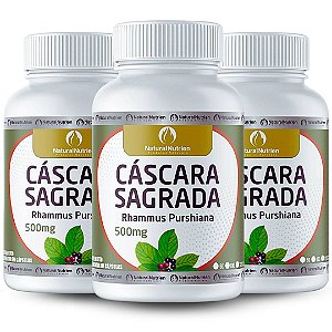 Cáscara Sagrada Laxante Extrato Seco 500mg 300 Cápsulas