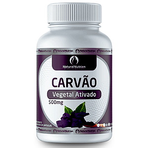 Carvão Ativado Extrato Seco 500mg 100 Cápsulas