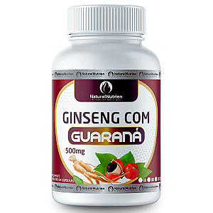 Suplemento Ginseng Guaraná 500mg 100 Cápsulas Foco e Vitalidade