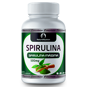 Spirulina 500mg 100 Cápsulas Saciedade e Emagrecimento