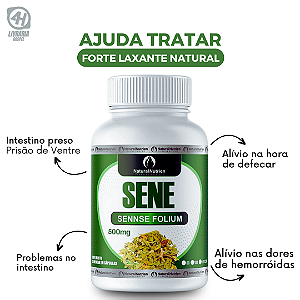 Sene Cáscara Sagrada Laxante 500mg 100 Cápsulas