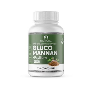 Glucomanan 500mg 100 Cápsulas Inibidor de Apetite Natural