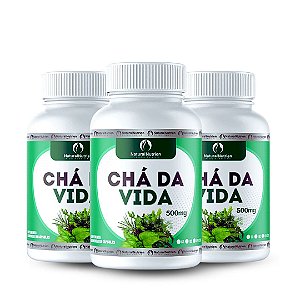 Chá da Vida Controle Glicemia 500mg 300 Cápsulas