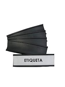 Porta Etiqueta Magnético - 30mm x10cm - 10 unidades