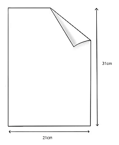 Manta Magnética Natural 0,8 mm - Folha A4 21x31 cm - Pacote 10 unidades