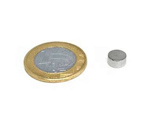 Ímã Neodímio N35 Pastilha 8x4 mm