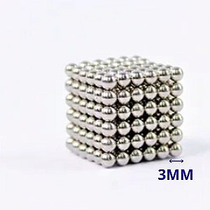 Neocube Cubo Magnético 216 Esferas 3mm - Prata