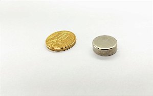 Ímã Neodímio N35 Pastilha 13x5 mm