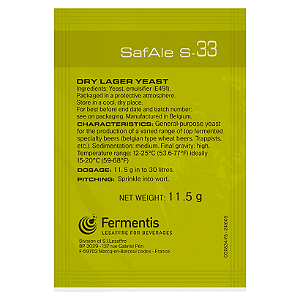Fermento Fermentis Safale™ S-33 - 10 Unidades