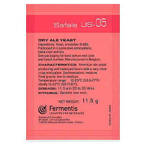 Fermento Fermentis Safale™ Us-05 - 10 Unidades