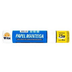 Papel Manteiga 7,5mx29cm Wyda 25 unidades