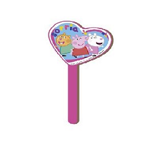 Pick Decorativo Turma Peppa Pig em MDF 06x01 1 unidade