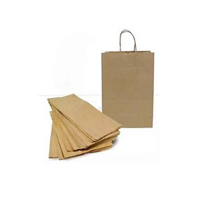 Sacola de Papel Kraft 32x25x11cm 1 unidade