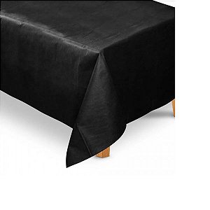 Toalha de Mesa em TNT - 140 x 220 cm - Xadrez Preto - 1 unidade