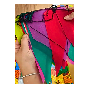 Bandeirinha Festa Junina Em Tnt 200metros Coloridas 16x26cm