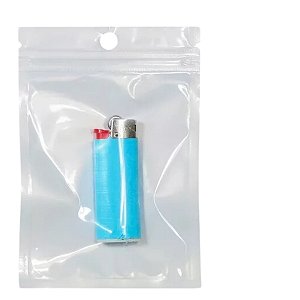 Saco Zip Frente Transparente Fundo Branco 16x24cm - 100un