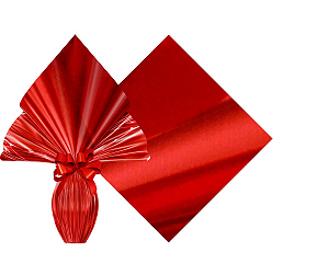 Embalagem Ovo Páscoa 39x39 Vermelho - Ovos 350g a 500g - 25un