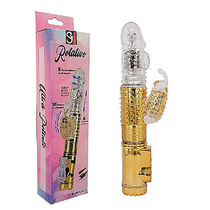 VIBRADOR ROTATIVO VAI E VEM RECARREGAVEL