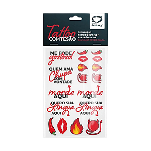 CARTELA TATTO COM TESAO TATUAGEM PROVISORIA