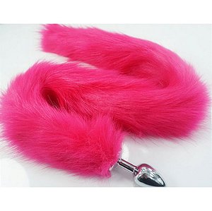 PLUG ANAL RABO DE RAPOSA - PINK 81 CM