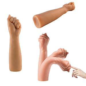 PLUG ANAL FISTING - FORMATO DE MÃO COM PUNHO FECHADO - 29,5 CM