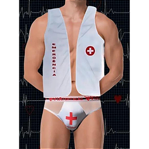 FANTASIA MASCULINA ENFERMEIRO