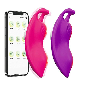 VIBRADOR DE CALCINHA VIA APP Á LONGA DISTÂNCIA - BORBOLETA BUZZY