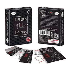 JOGO DE CARTAS DESEJOS E DRINKS