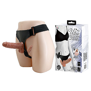 CINTA PENIANA COM ESTIMULADOR DE PONTO G E VIBRO - BAILE