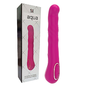 VIBRADOR DE PONTO G COM TEXTURA E ONDULAÇÕES - AQUA - ALWUP