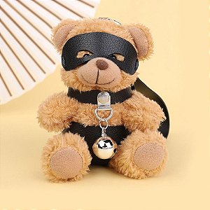 CHAVEIRO DE URSINHO DE PELÚCIA SADO COM SINO