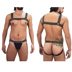 CONJUNTO DE JOCK MAIS HARNESS DE ELÁSTICO