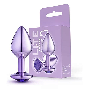 PLUG ROXO M COM PEDRA ROXA