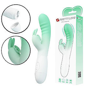VIBRADOR DE PONTO G E CLITÓRIS À PILHA - CERBERUS