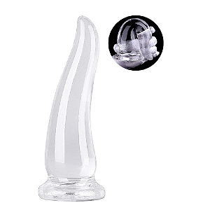 PLUG ANAL EM SILICONE - FORMATO DE CONE - 20,0 X 5,5 CM