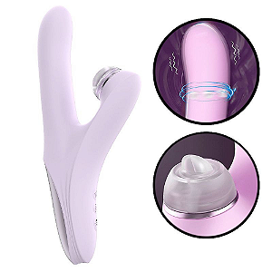 VIBRADOR DE PONTO G E CLITÓRIS COM ROTAÇÃO DE ESFERAS - SECRET LANGUAGE