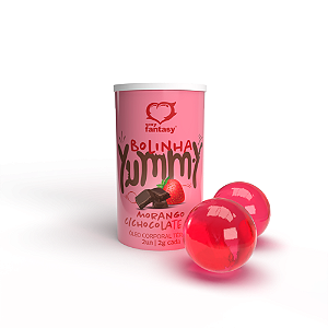 CAPSULA BEIJÁVEL YUMMY MORANGO COM CHOCOLATE HOT