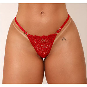 CALC. PER. RENDA FIO DUPLO - VERMELHO