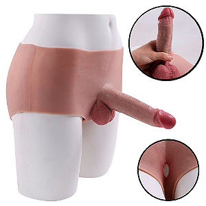 CINTA EM SILICONE LÍQUIDO COM PRÓTESE INTEGRADA - 17,4 X 4,3CM